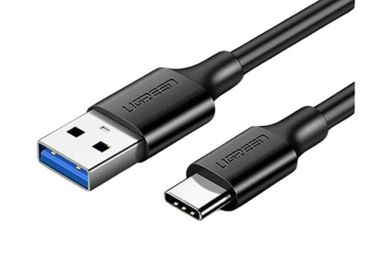 Cable UGREEN US184 enrollado mostrando material de nylon y construcción