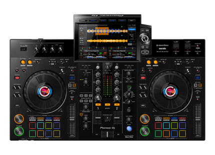 Pioneer DJ XDJ-RX3 detalle de jog wheels con Color On Jog Display