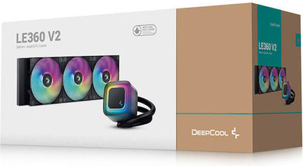 Enfriamiento Líquido RGB DeepCool LE360 V2 | AIO 360 mm | Triple Ventilador ARGB | Soporte AM5/AM4 y LGA1700+