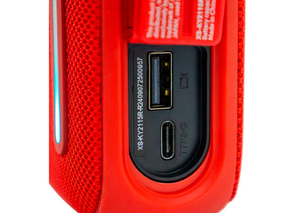 JVC Bocina Bluetooth 10W IPX7 Roja, XS-KY2115R
