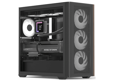 Case RGB AeroCool D301A | Torre Pequeña | Malla | 1 Abanico Trasero | 3 Abanicos Frontales | Negro