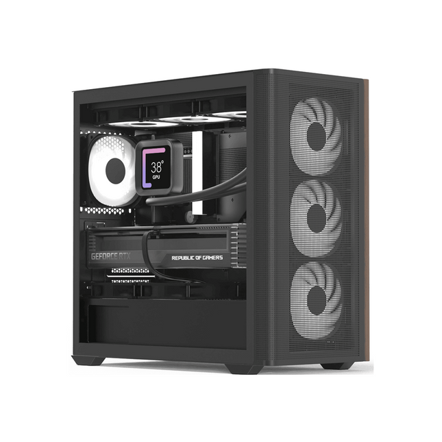 Case RGB AeroCool D301A | Torre Pequeña | Malla | 1 Abanico Trasero | 3 Abanicos Frontales | Negro