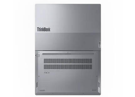 Lenovo ThinkBook 14 Gen 6, vista inferior con tapa abierta 180 grados