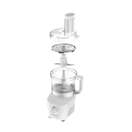 Procesador de Alimentos Black+Decker FP4342‑2WDLA | 8 Tazas | 450 W | Mezcla | Rebana | Ralla | Acero Inoxidable